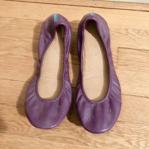 Tieks Purple Leather Ballet Flats